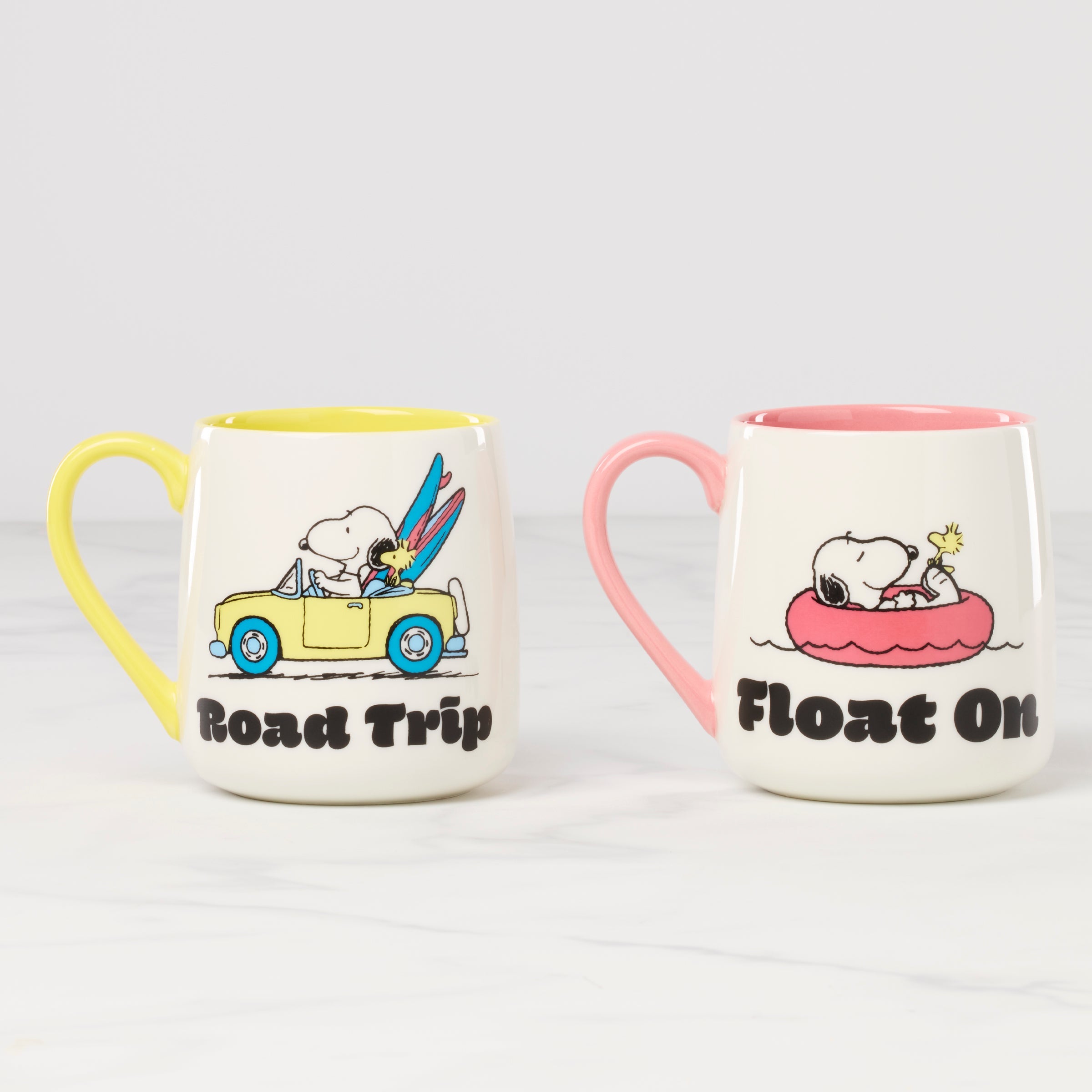 Peanuts Mugs - Set of 2 - Road Trip-Float On